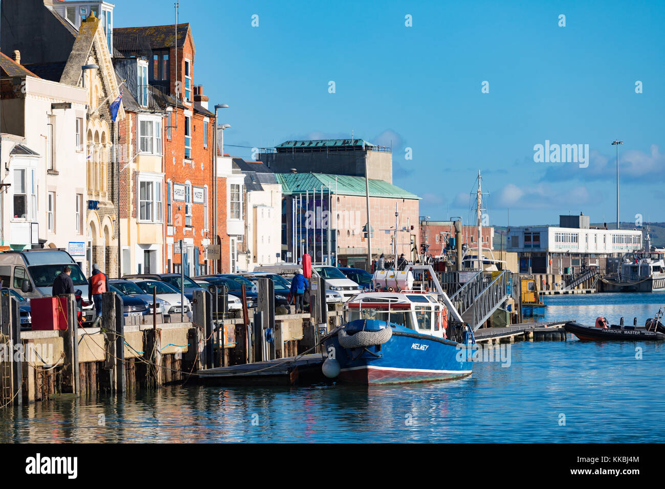 England Dorset Weymouth Portland Weymouth Harbour, houses