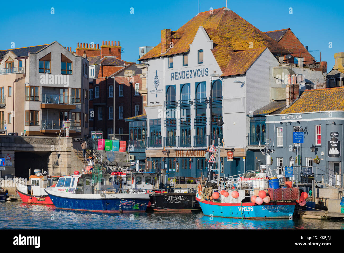 England Dorset Weymouth Portland Weymouth Harbour, houses
