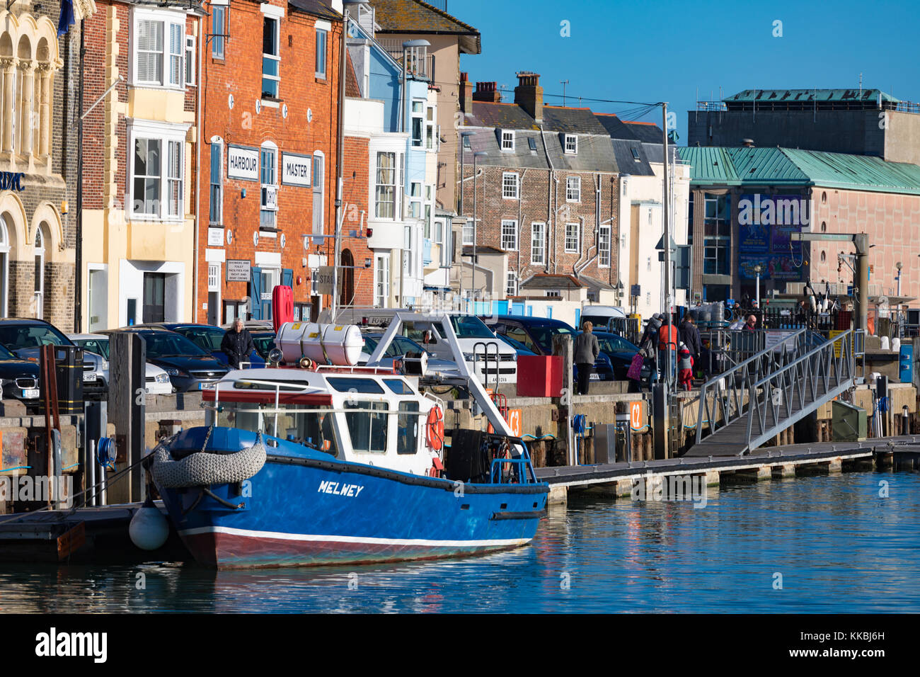 England Dorset Weymouth Portland Weymouth Harbour, houses