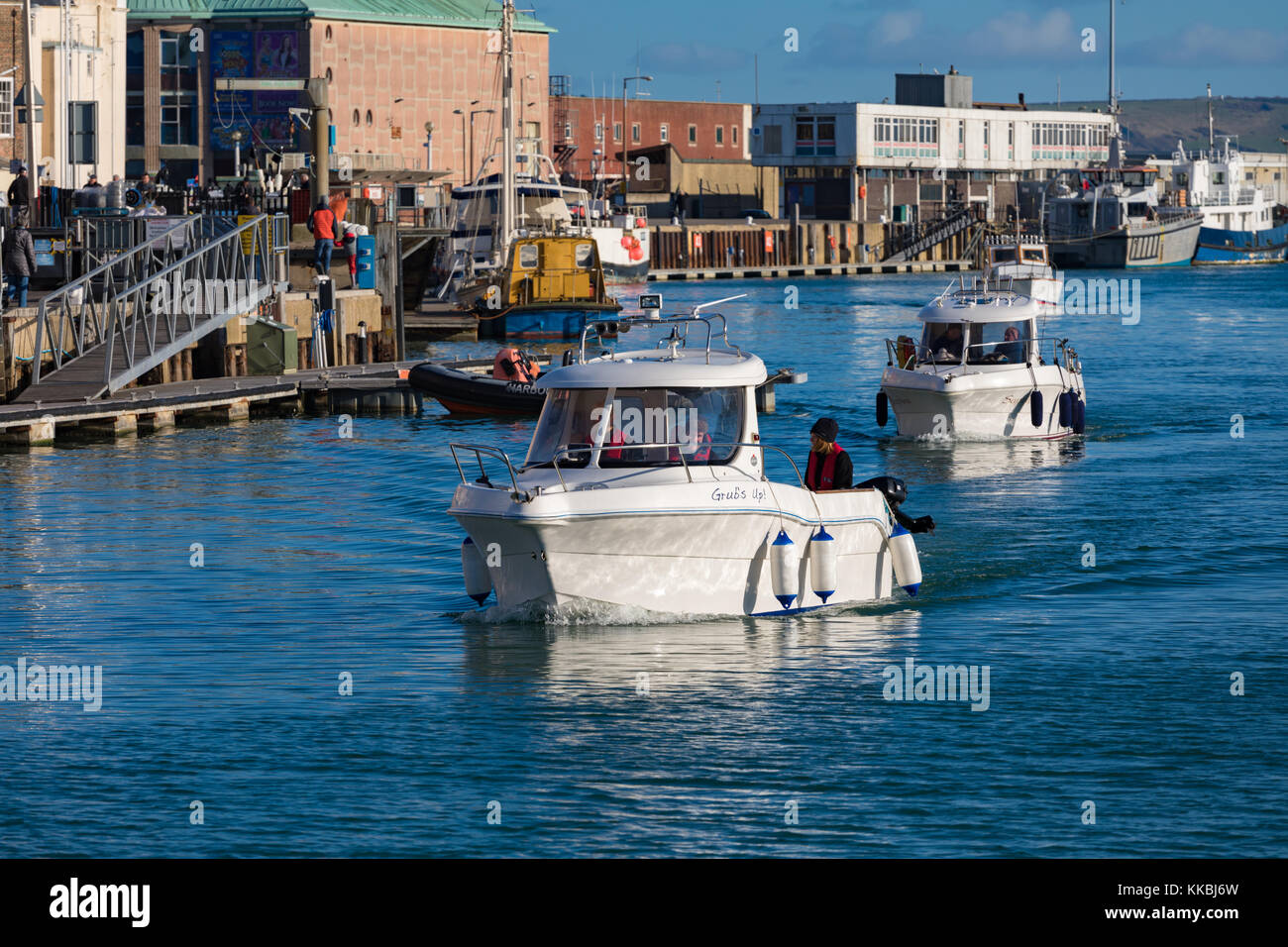 England Dorset Weymouth Portland Weymouth Harbour, houses