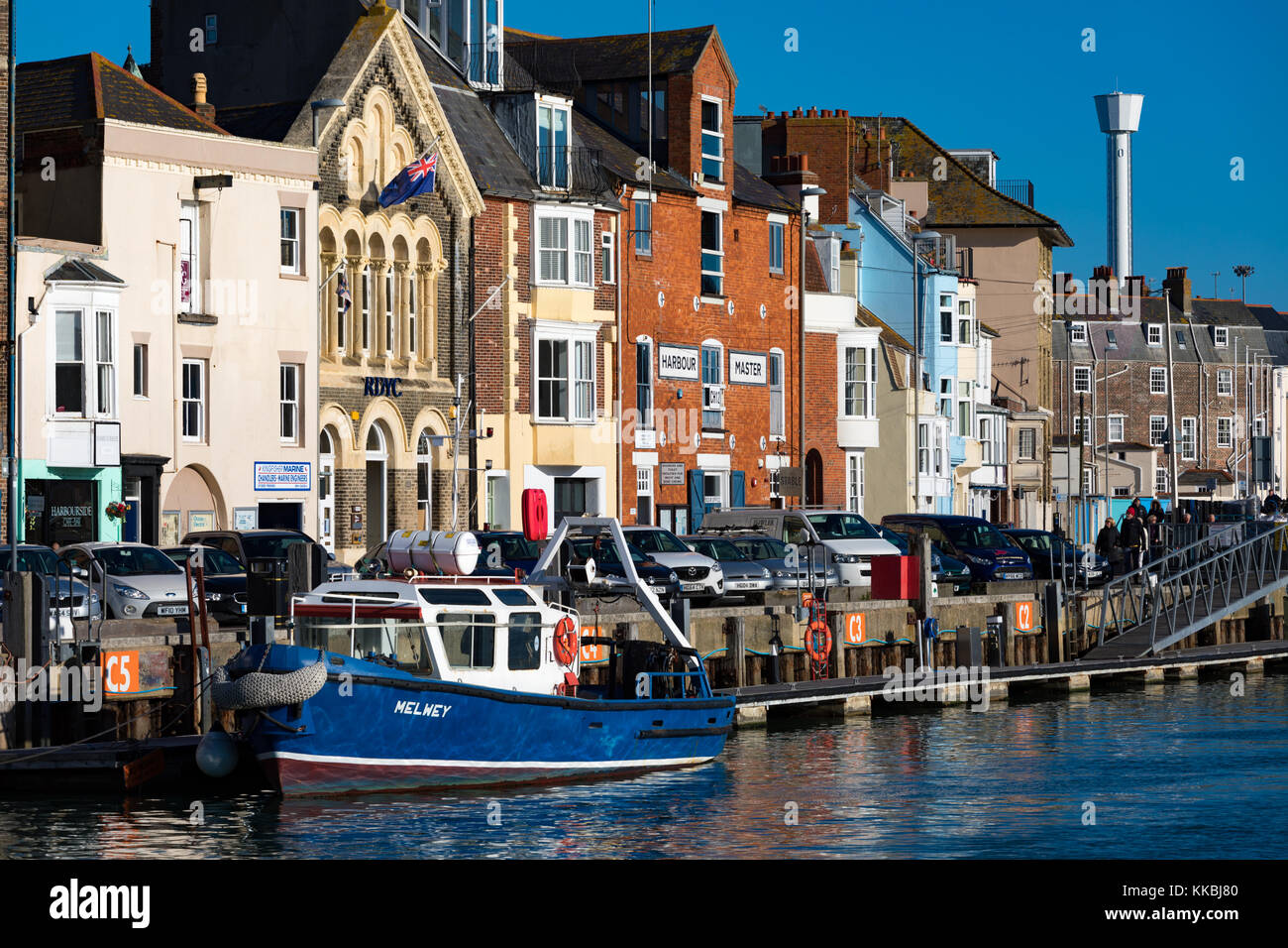 England Dorset Weymouth Portland Weymouth Harbour, houses