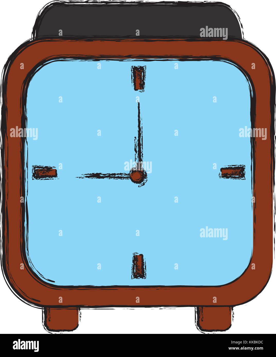 Table clock isolated Stock Vector Image & Art - Alamy