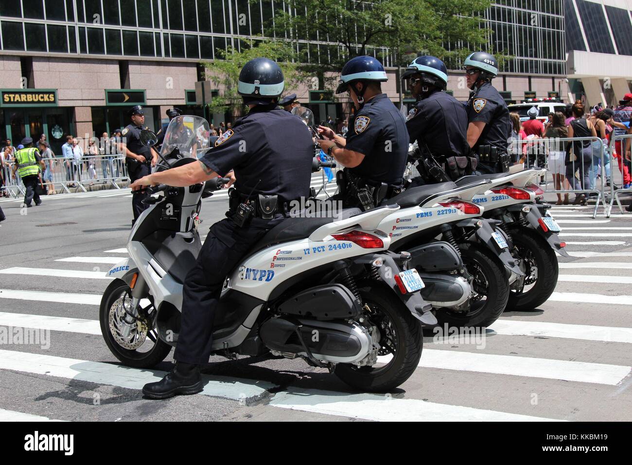 New York First Responders On Parade Duty, New York USA Stock Photo - Alamy