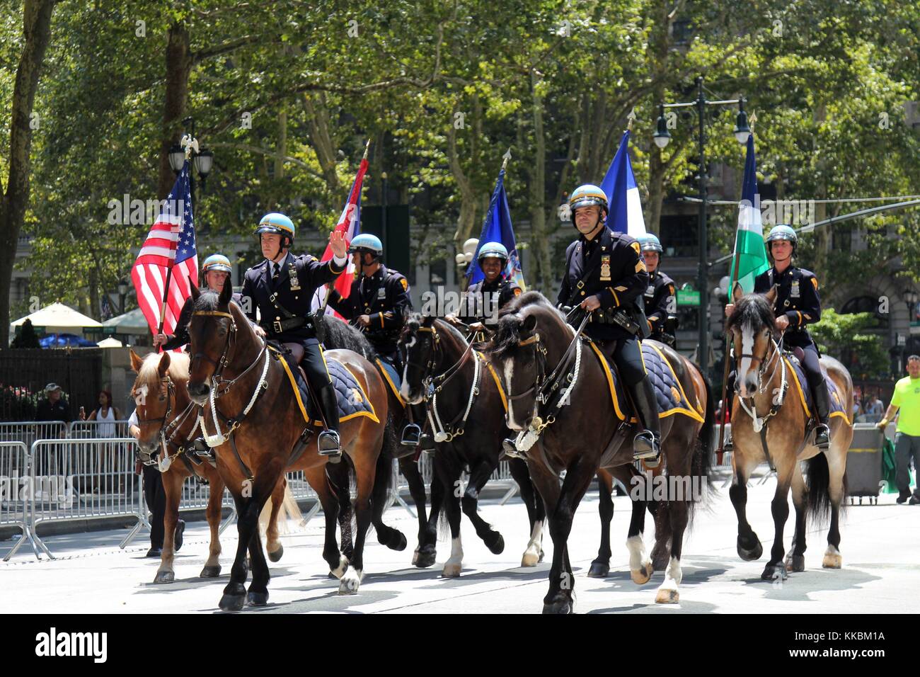 New York First Responders On Parade Duty, New York USA Stock Photo - Alamy