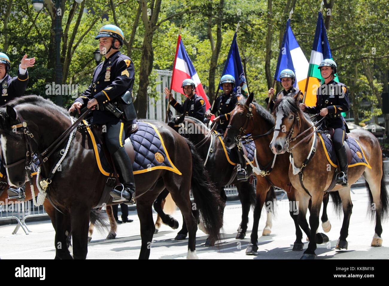 New York First Responders On Parade Duty, New York USA Stock Photo - Alamy