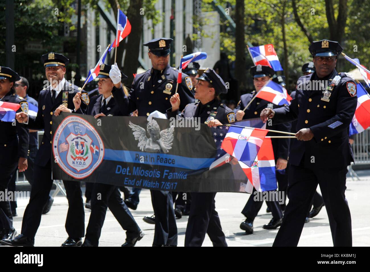 New York First Responders On Parade Duty, New York USA Stock Photo - Alamy