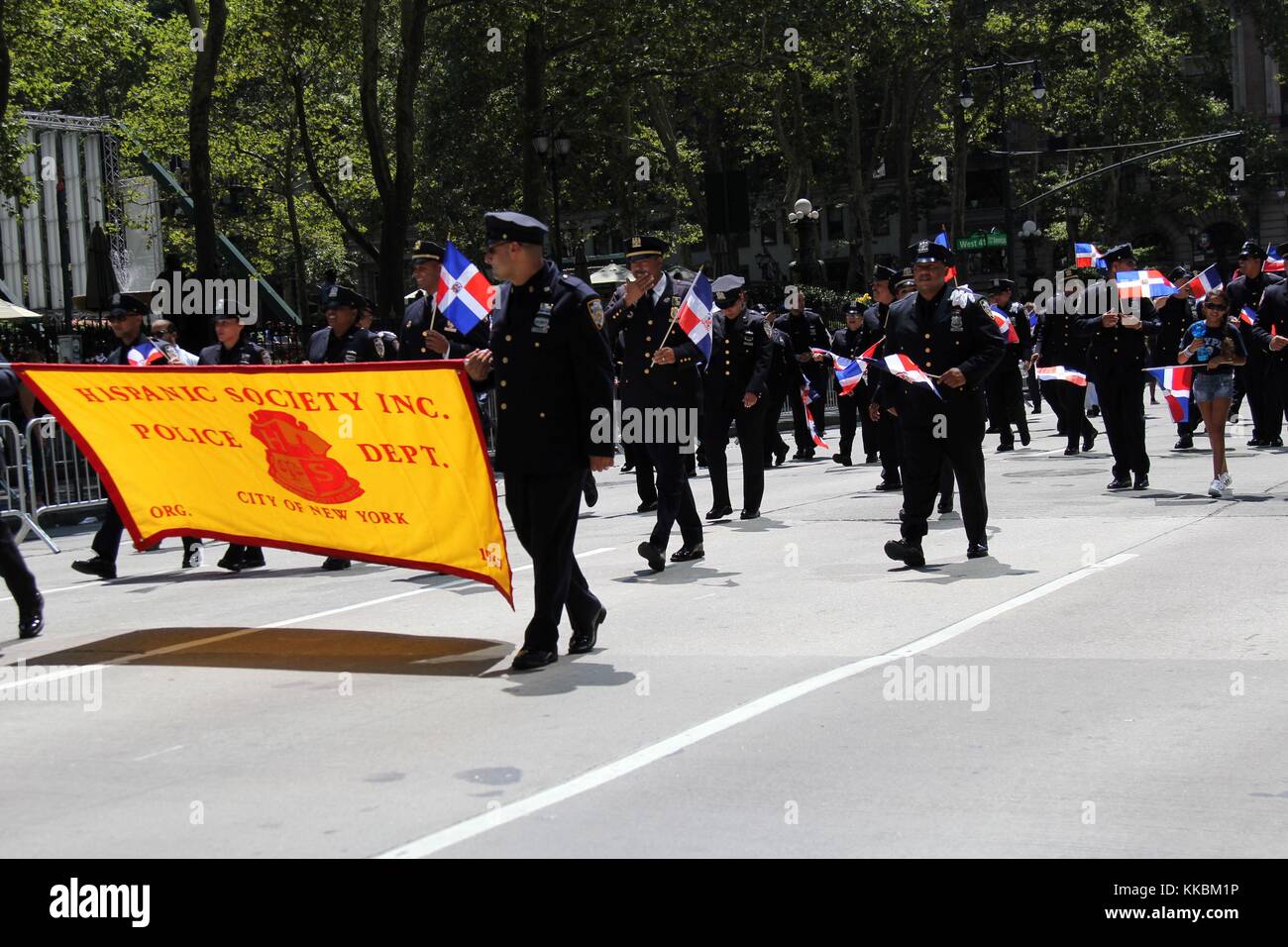 New York First Responders On Parade Duty, New York USA Stock Photo - Alamy