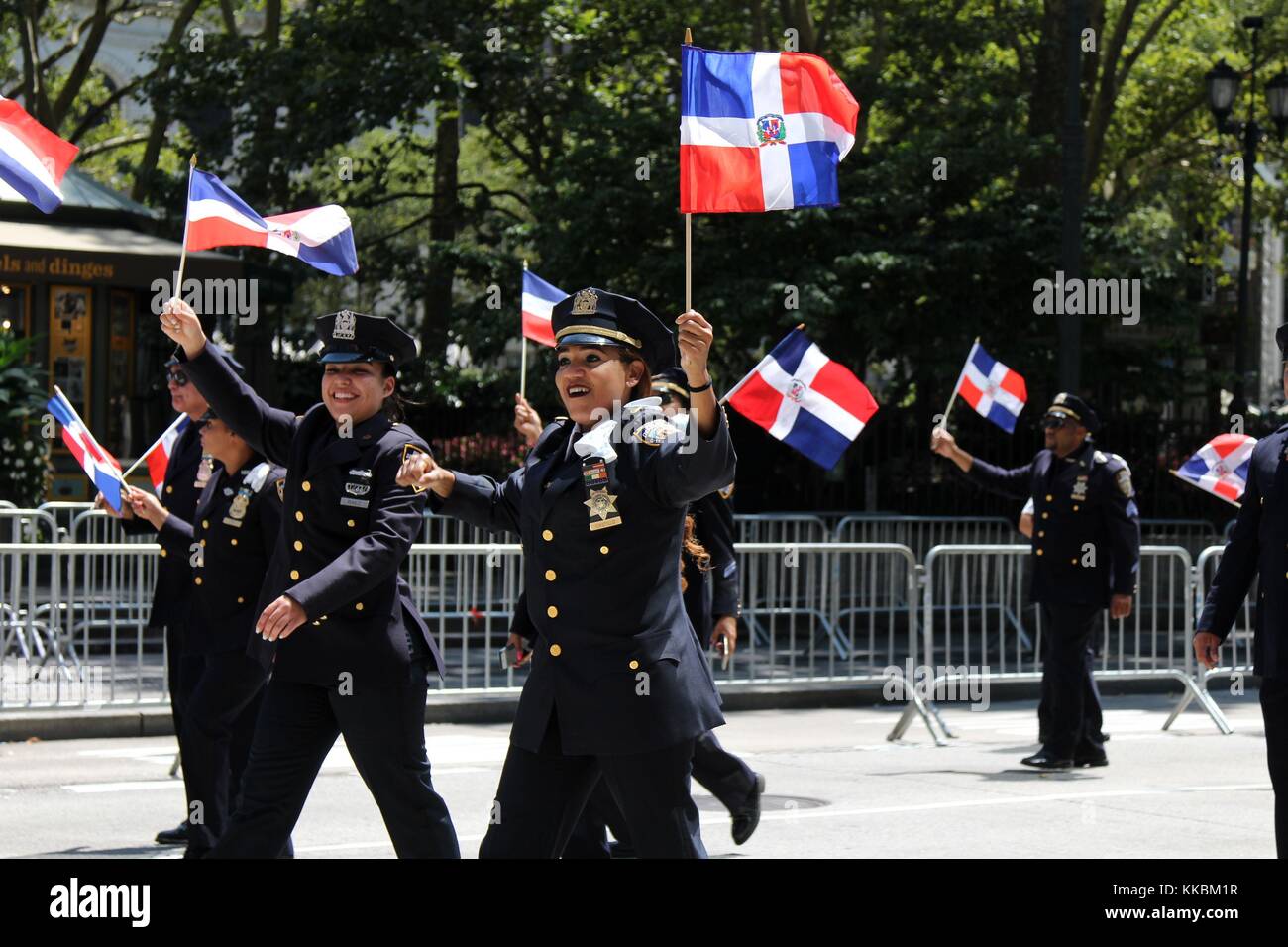 New York First Responders On Parade Duty, New York USA Stock Photo - Alamy