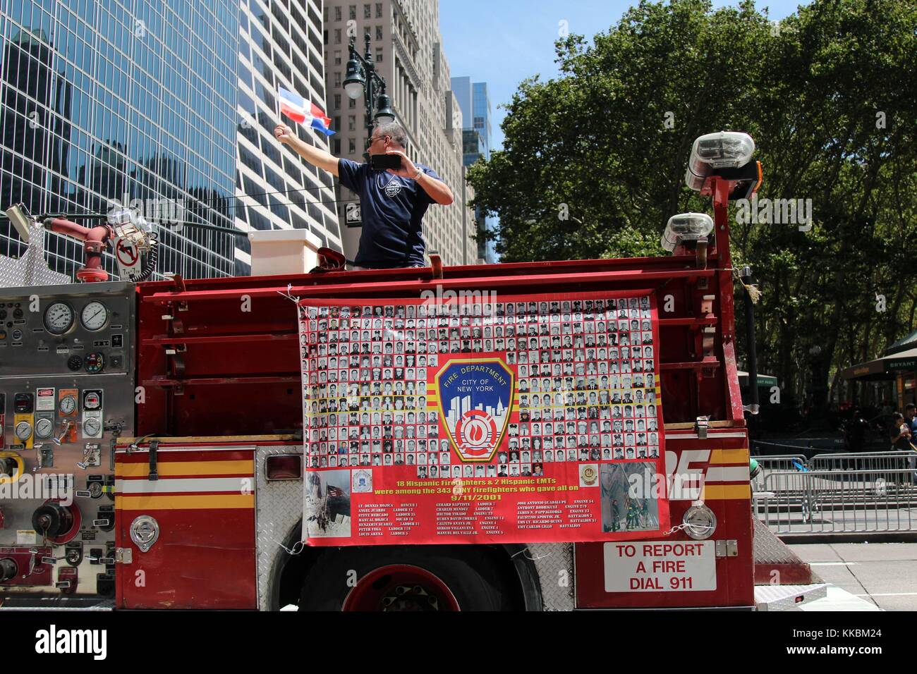 New York First Responders On Parade Duty, New York USA Stock Photo - Alamy