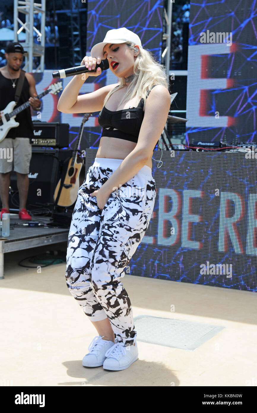 MIAMI BEACH, FL - JULY 23: Bebe Rexha attends IHeartRadio Y100 Mack-A ...