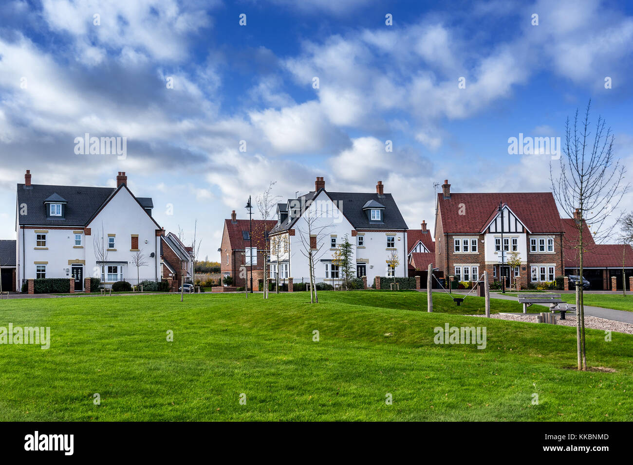 Urban housing in the south of England Stock Photo