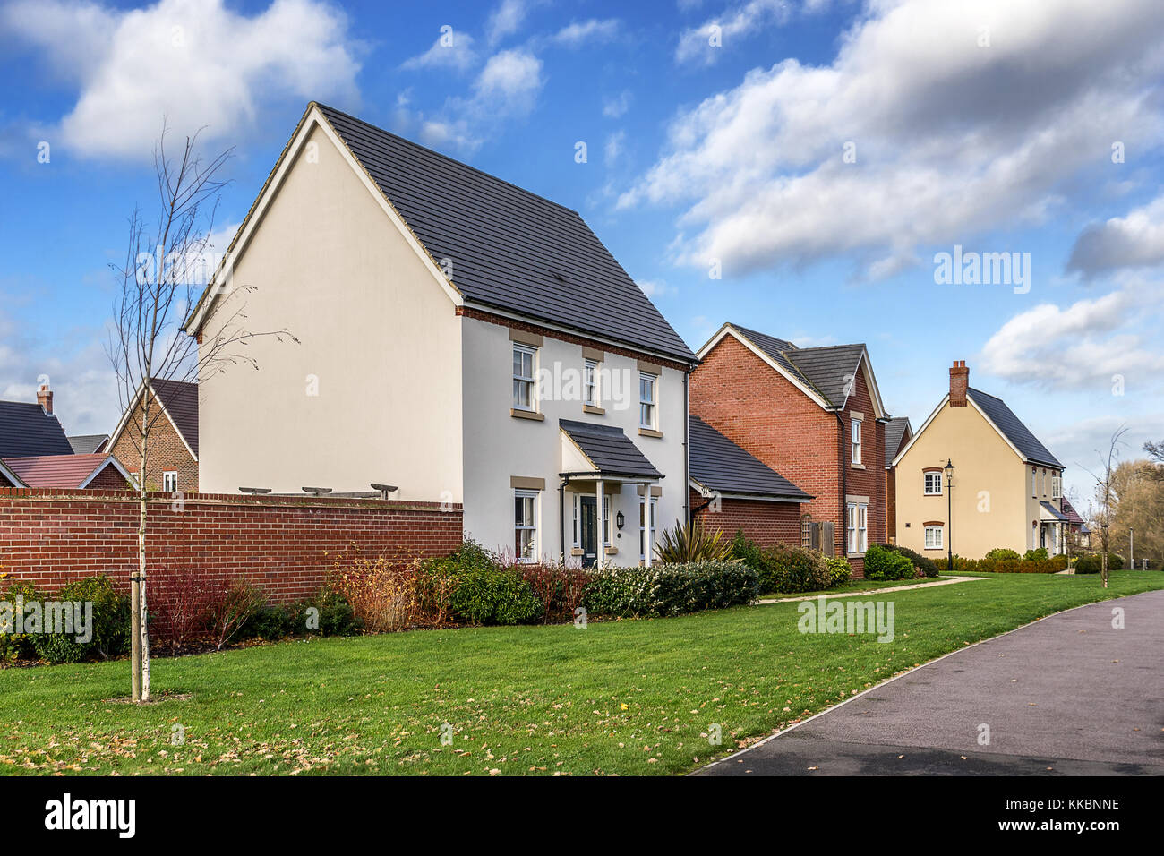 Urban housing in the south of England Stock Photo