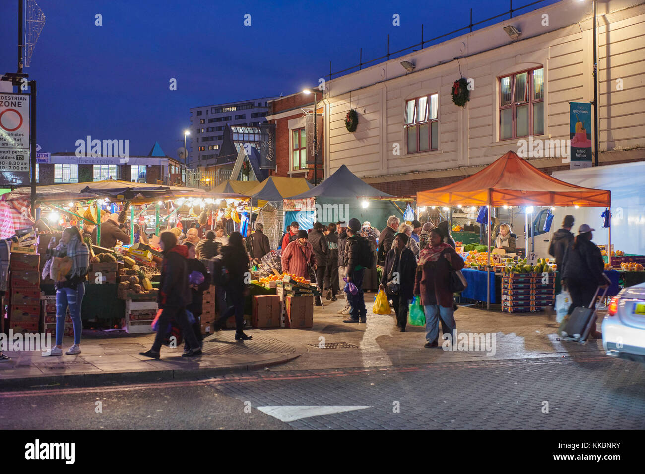 Dalston’s Ridley Road Market off Kingsland High Street, hackney, East London, UK Stock Photo
