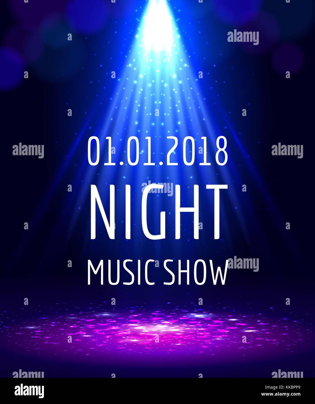 Abstract light party poster Stock Vector