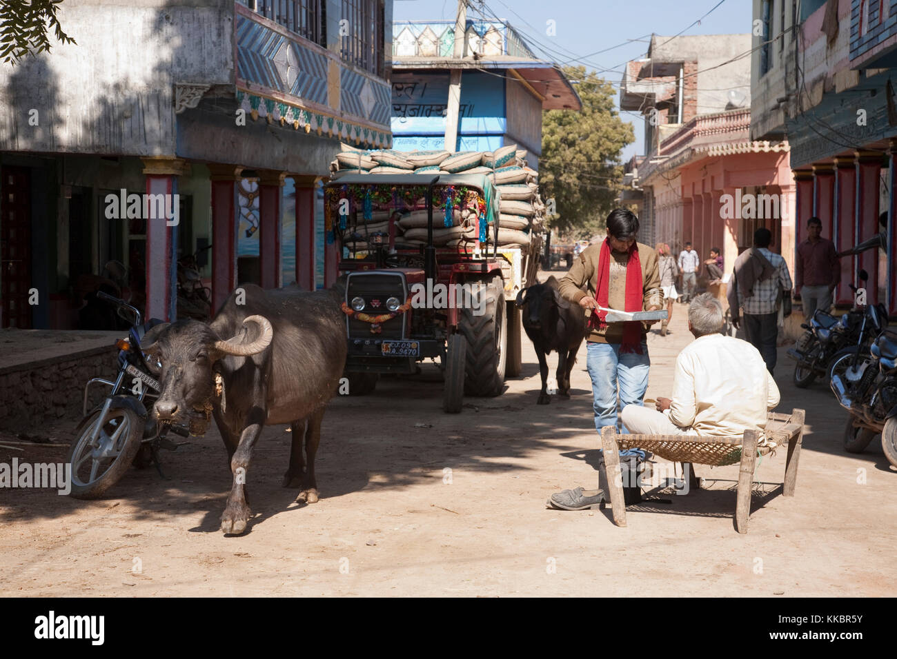 Indian village life hi-res stock photography and images - Alamy