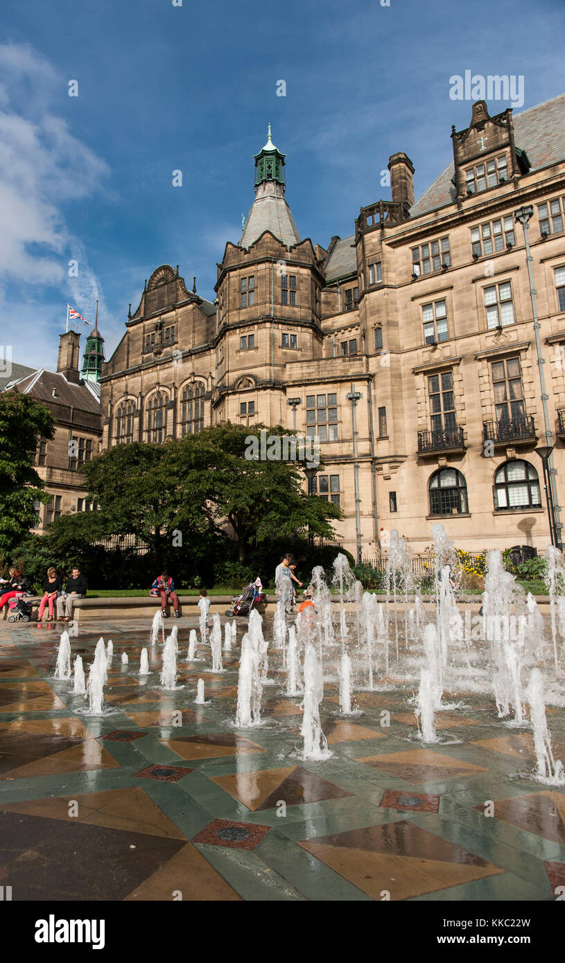 Sheffield town hall clock tower hi-res stock photography and images - Alamy