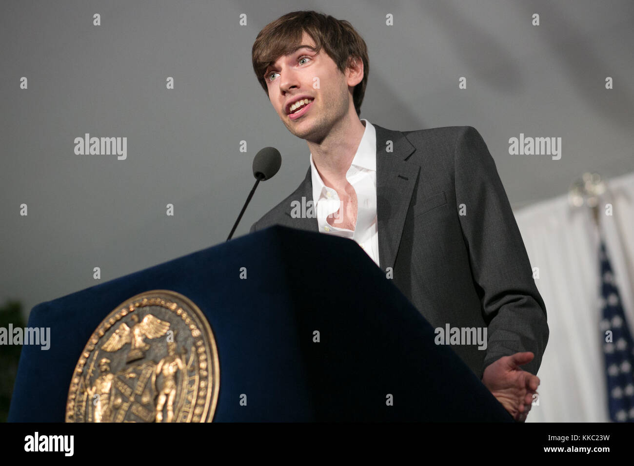 Founder of Tumblr David Karp at the 8th Annual 'Made In NY Awards' at Gracie Mansion on June 10, 2013 in New York. Stock Photo