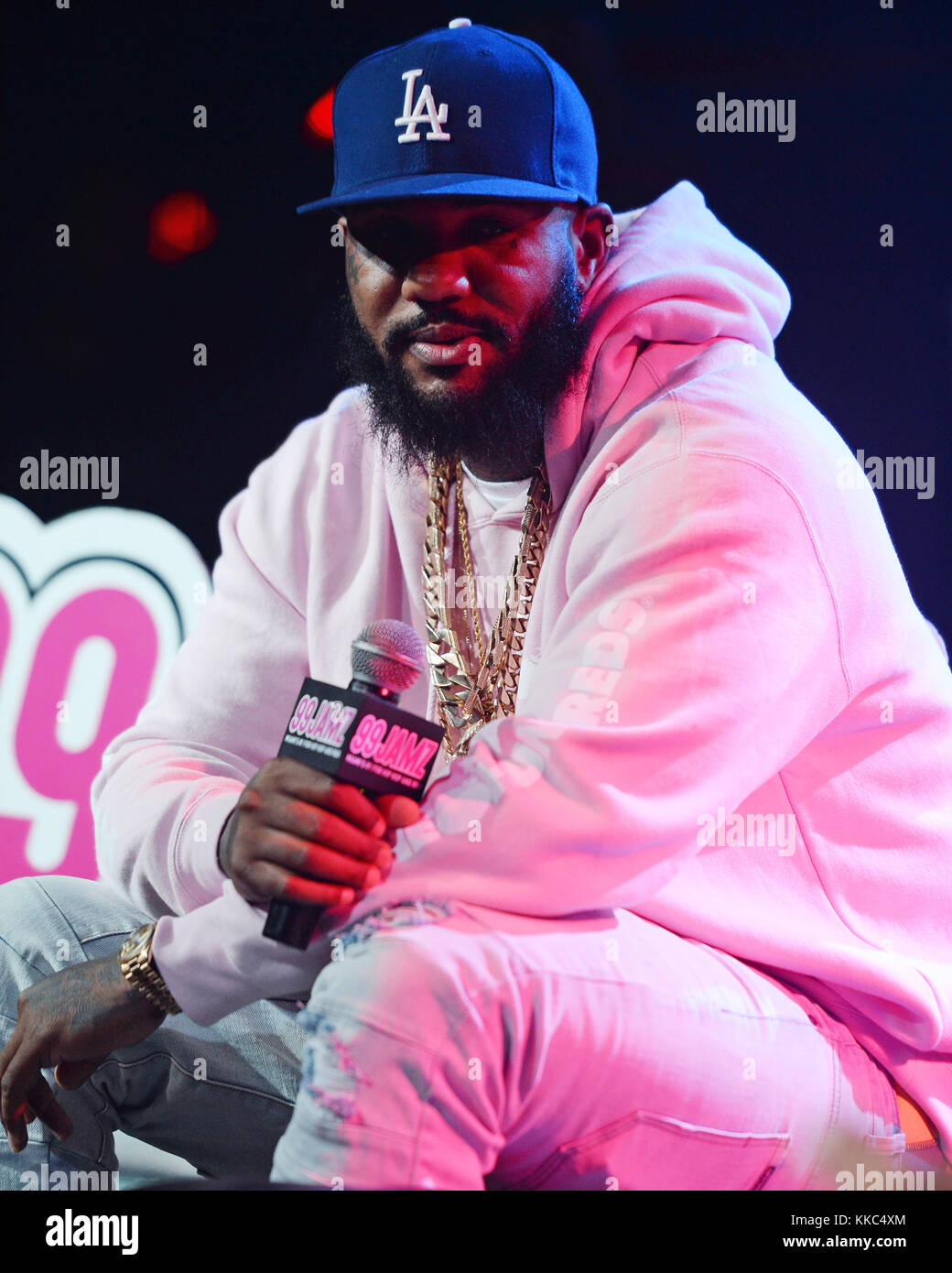 FORT LAUDERDALE, FL - SEPTEMBER 14: Jayceon Terrell Taylor, better known by his stage name The Game at 99 Jamz UnCensored Session at Revolution on September 14, 2016 in Fort Lauderdale, Florida.   People:  The Game Stock Photo
