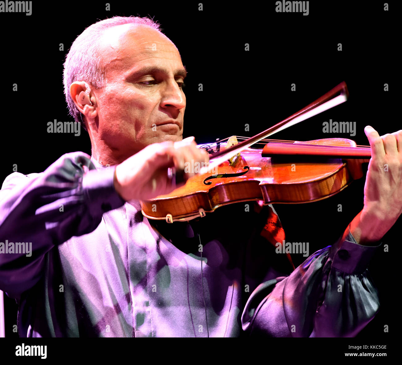 WEST PALM BEACH, FL - FEBRUARY 06:  Samvel Yervinyan of the group Yanni Performs at the Perfect Vodka Amphitheater on February 6, 2016 In West Palm Beach, Florida.  People:  Samvel Yervinyan Stock Photo