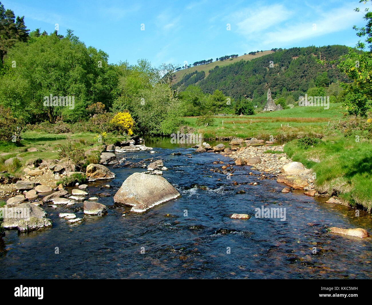 Glendalough Monastic Site in Wicklow Mountains National Park, Ireland
