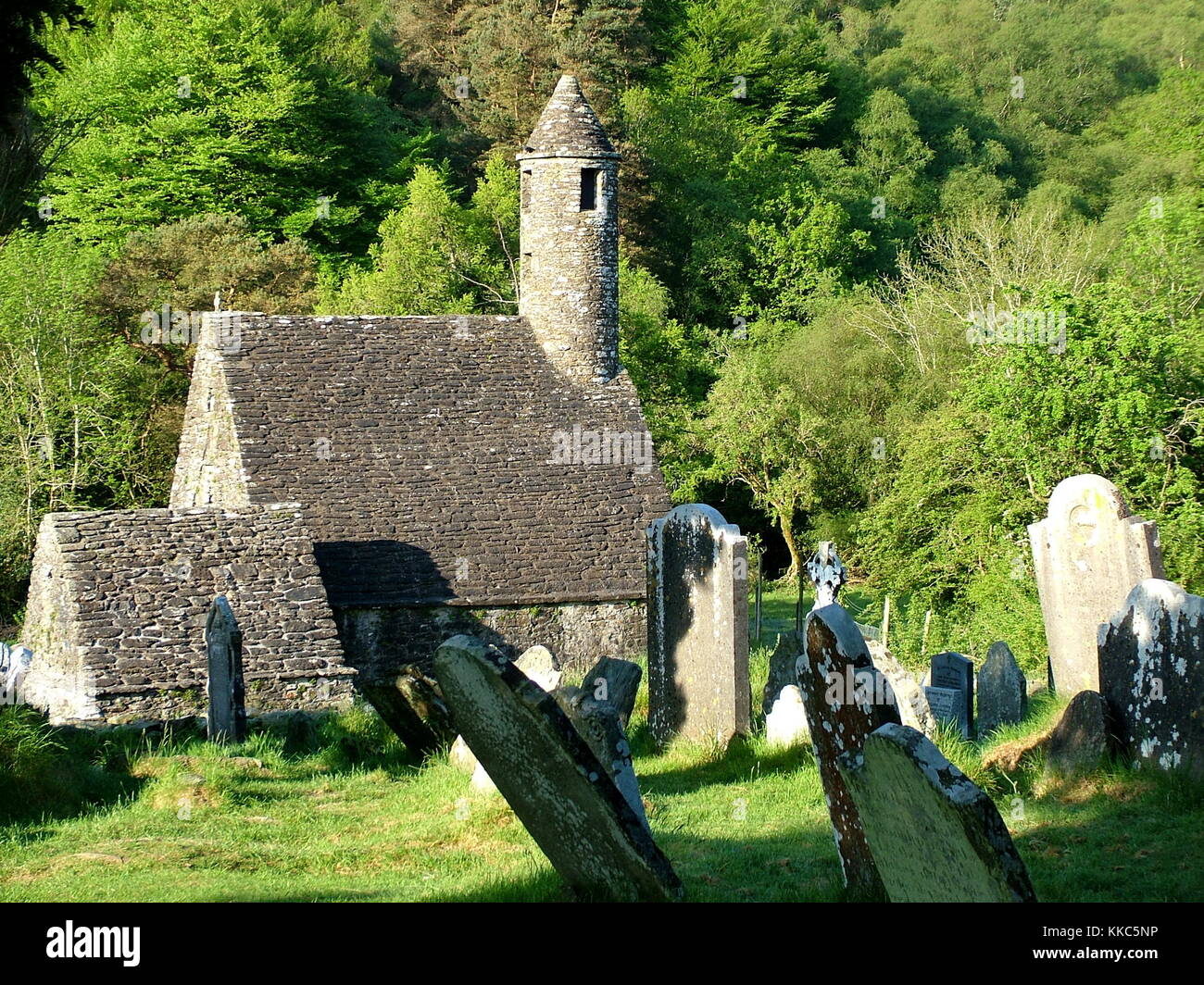 Glendalough Monastic Site in Wicklow Mountains National Park, Ireland