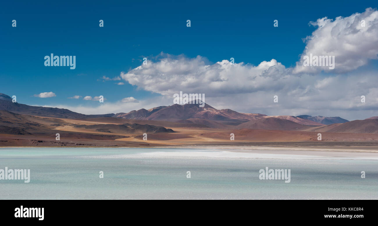 Landscape of Andes Mountains in Chile Stock Photo