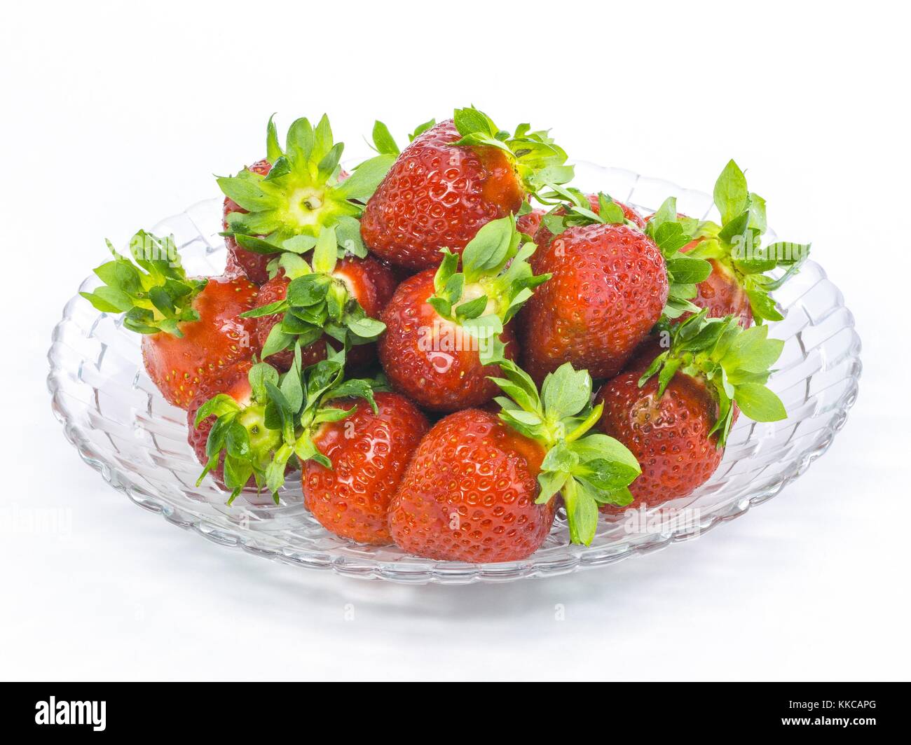 Strawberries in small plate hi-res stock photography and images - Alamy