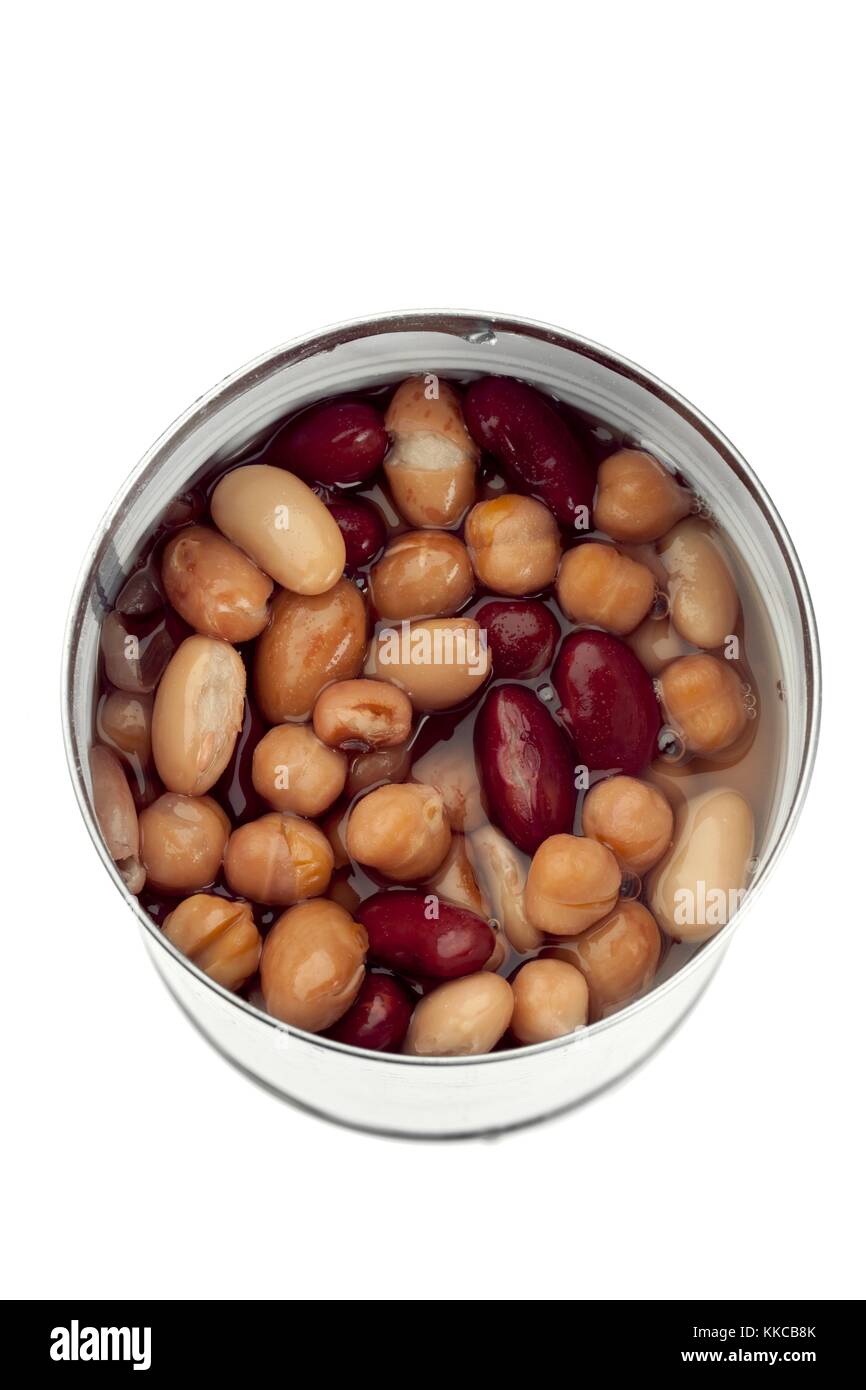 soaking beans and chickpea Stock Photo