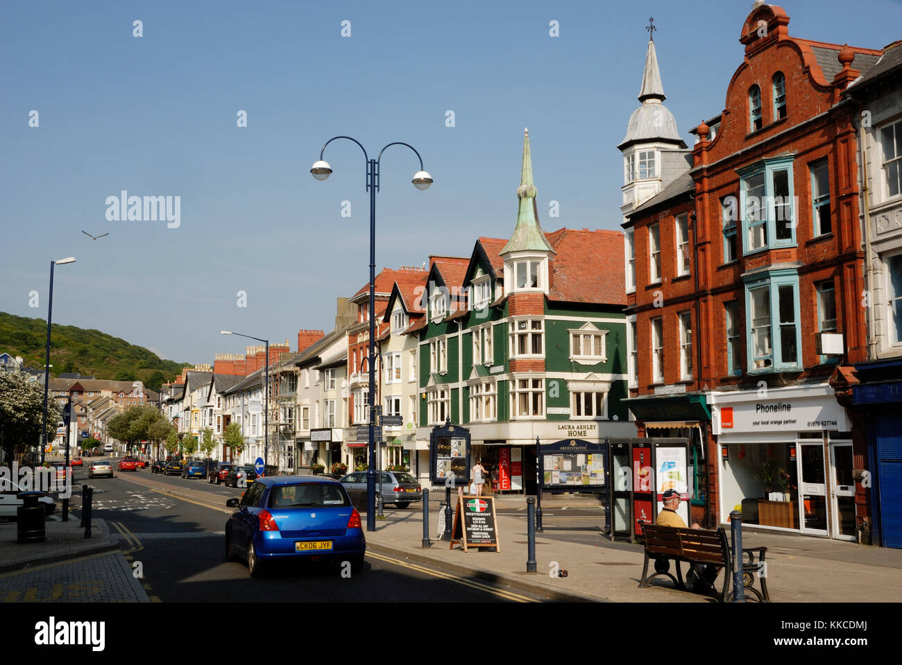 Shops buildings aberystwyth town centre hires stock photography and