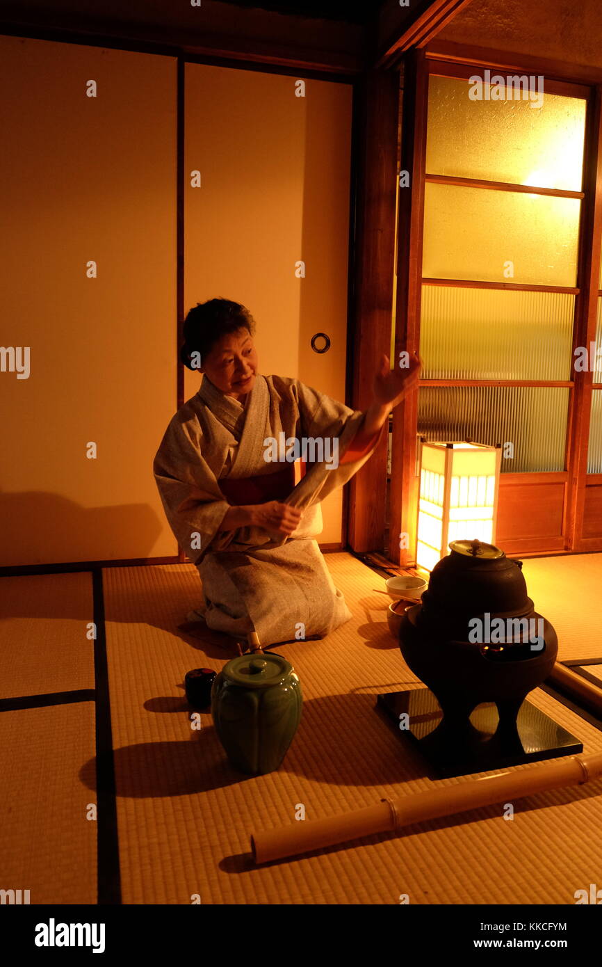 A traditional Japanese tea ceremony in Japan Stock Photo Alamy