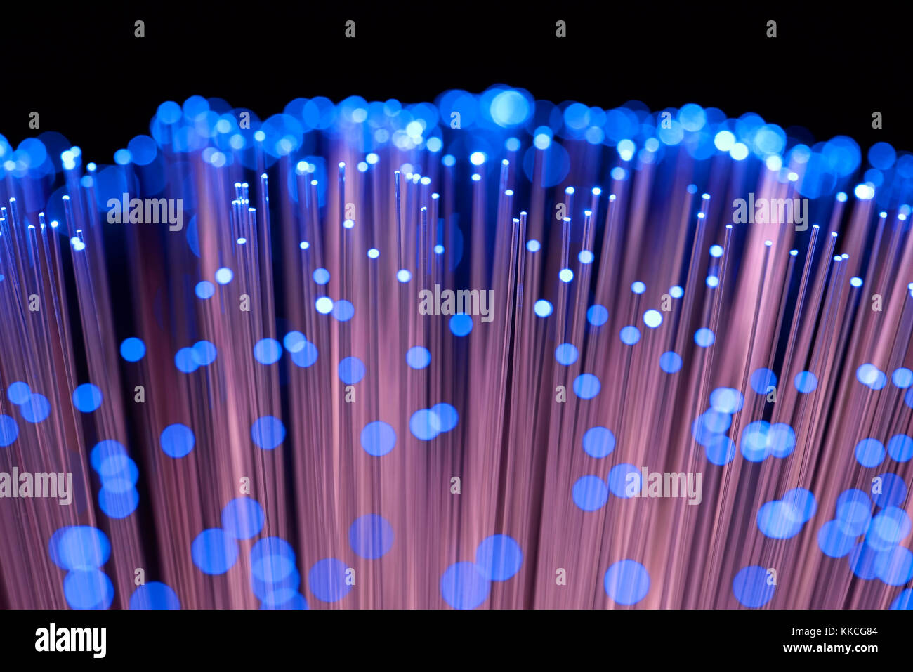 Fibre broadband, glass fibre Stock Photo