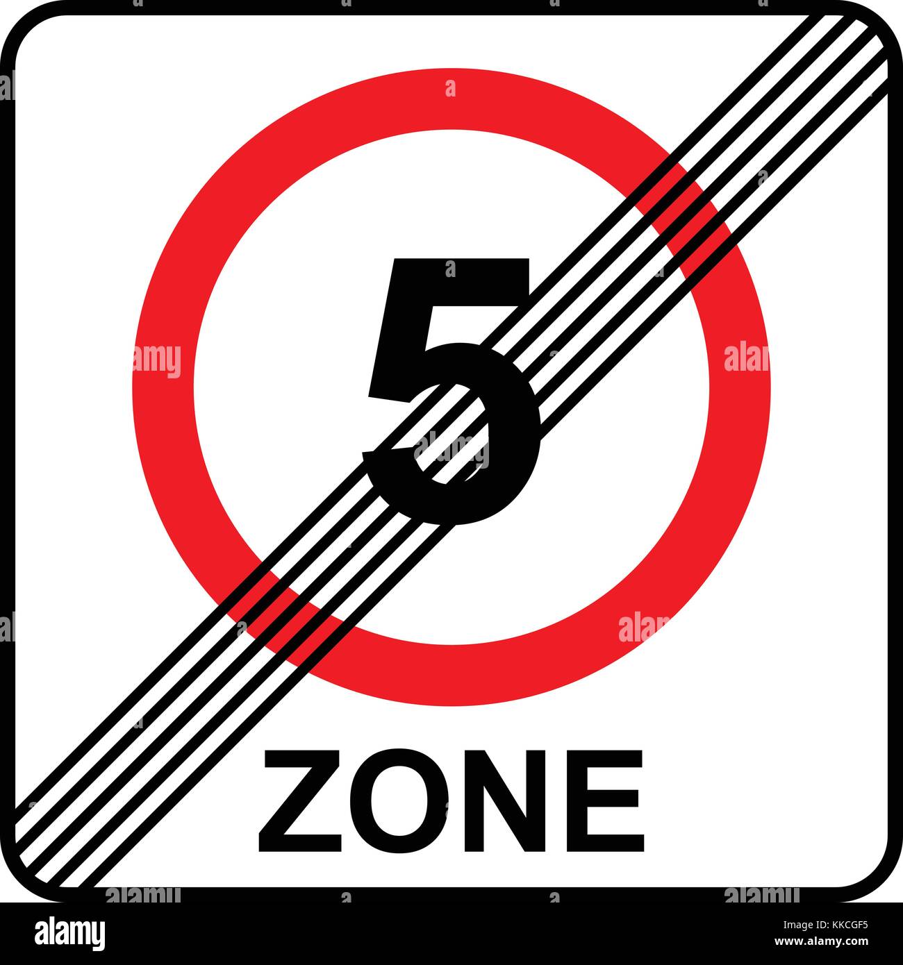 End Speed Restriction Traffic Sign High Resolution Stock Photography