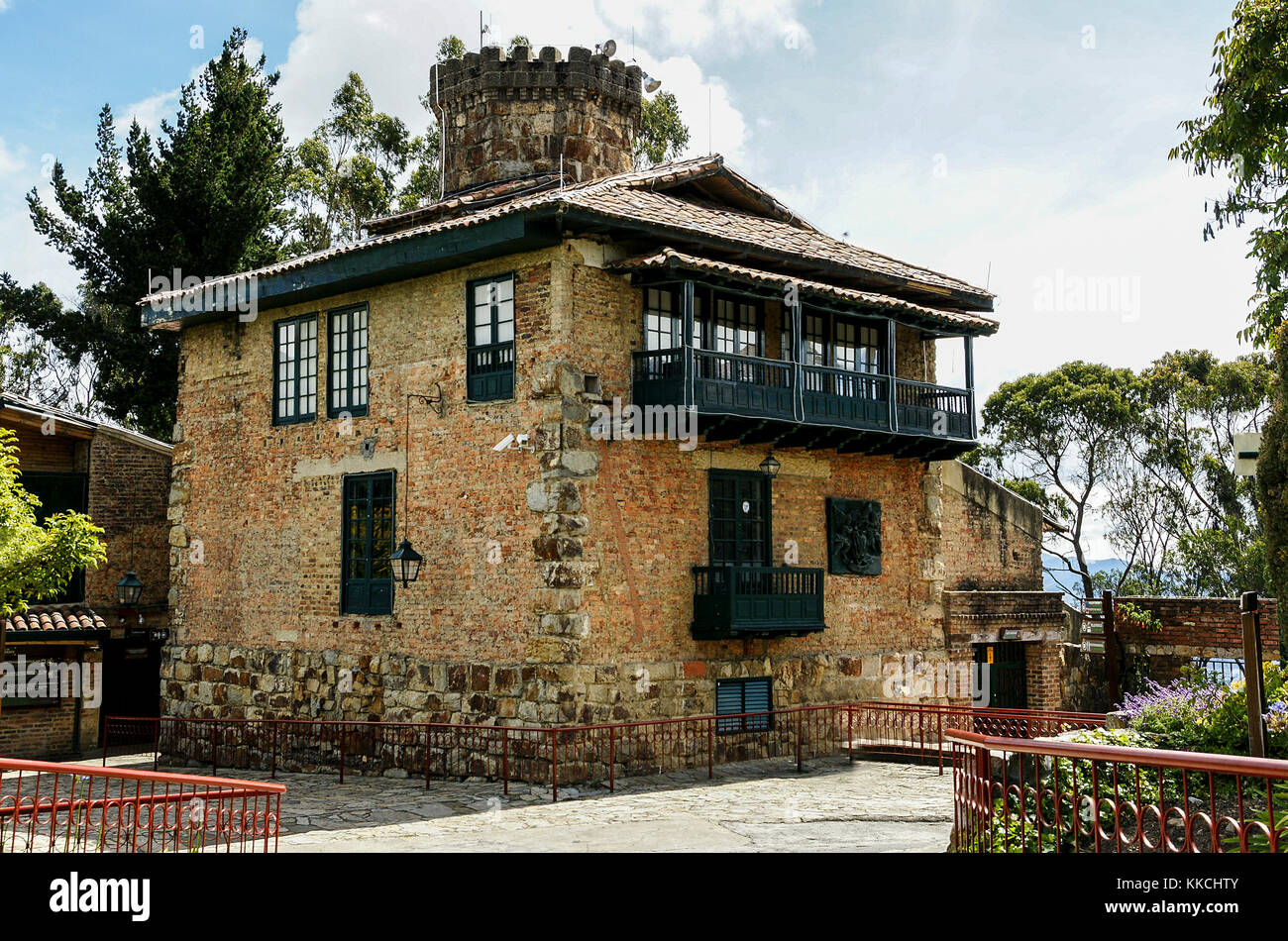 Funicular Station in Monserrate Hill in Bogota Stock Photo