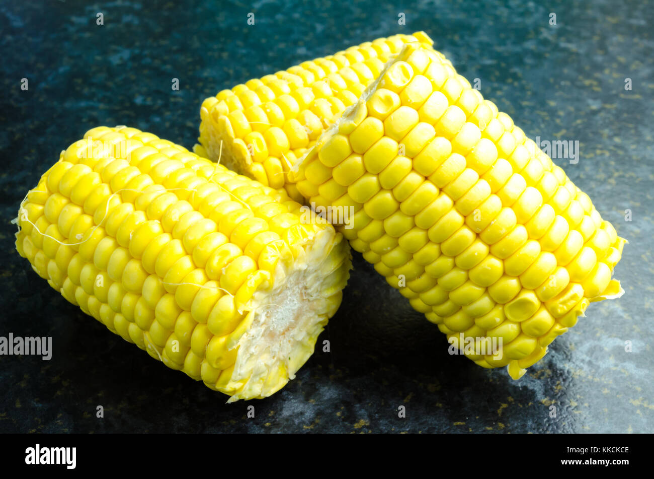 Sweetcorn Cobs and Kernels Stock Photo