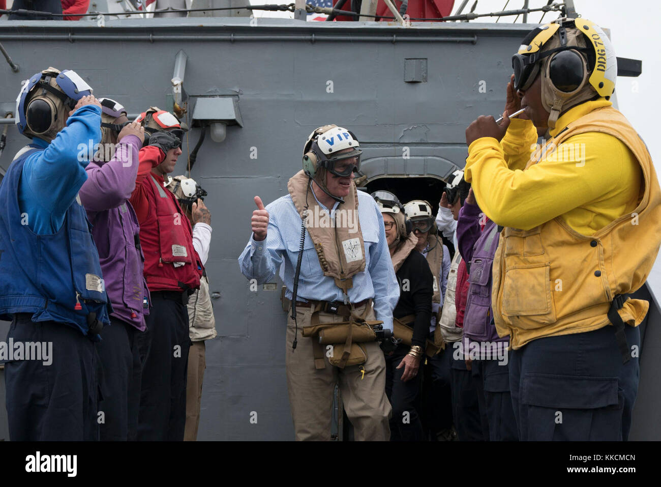 ARABIAN GULF (Nov. 23, 2017) Secretary of the Navy Richard V. Spencer