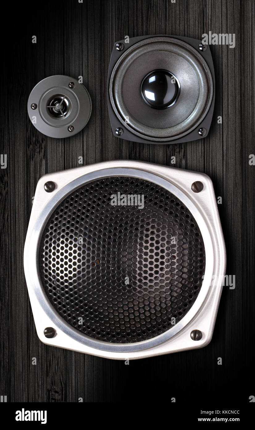 Audio speaker. The musical equipment. Closeup Stock Photo Alamy