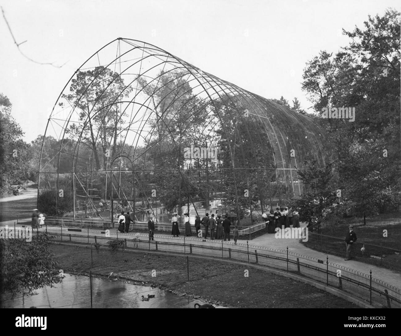 The Bronx Zoo Atrium, 1905 Stock Photo
