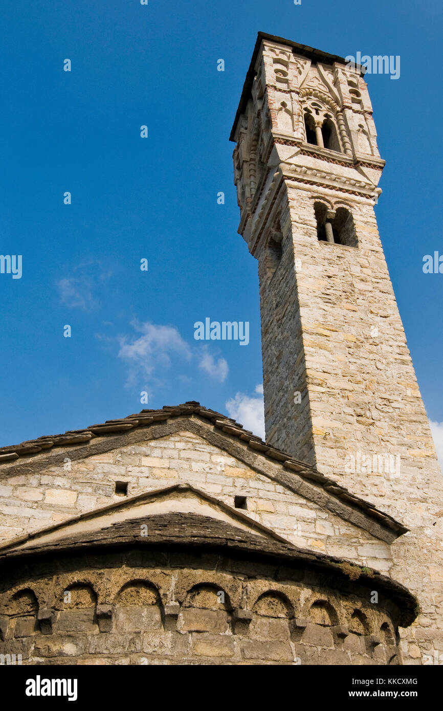 Santa Maria Maddalena church, Ossuccio, Como lake, Italy Stock Photo ...