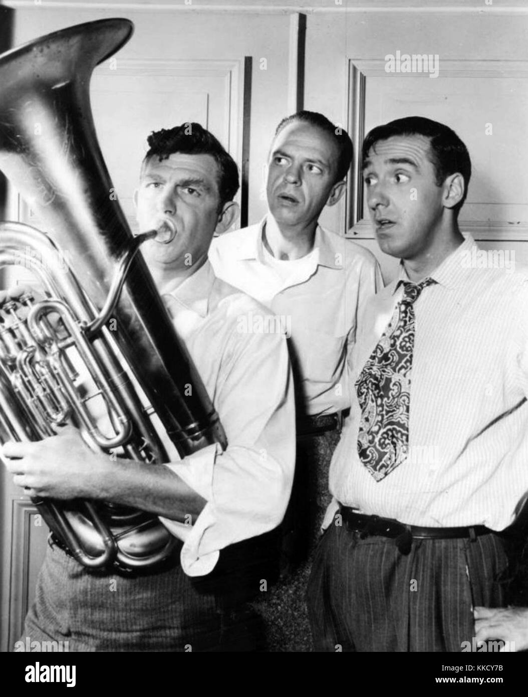 Andy Griffith Don Knotts Jim Nabors Andy Griffith Show 1963 Stock Photo