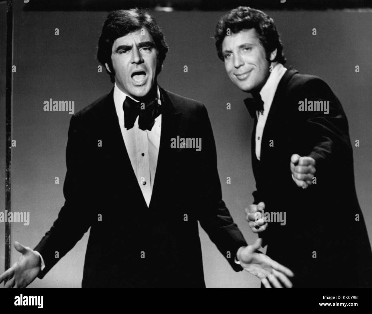 Anthony Newley Tom Jones 1969 Stock Photo
