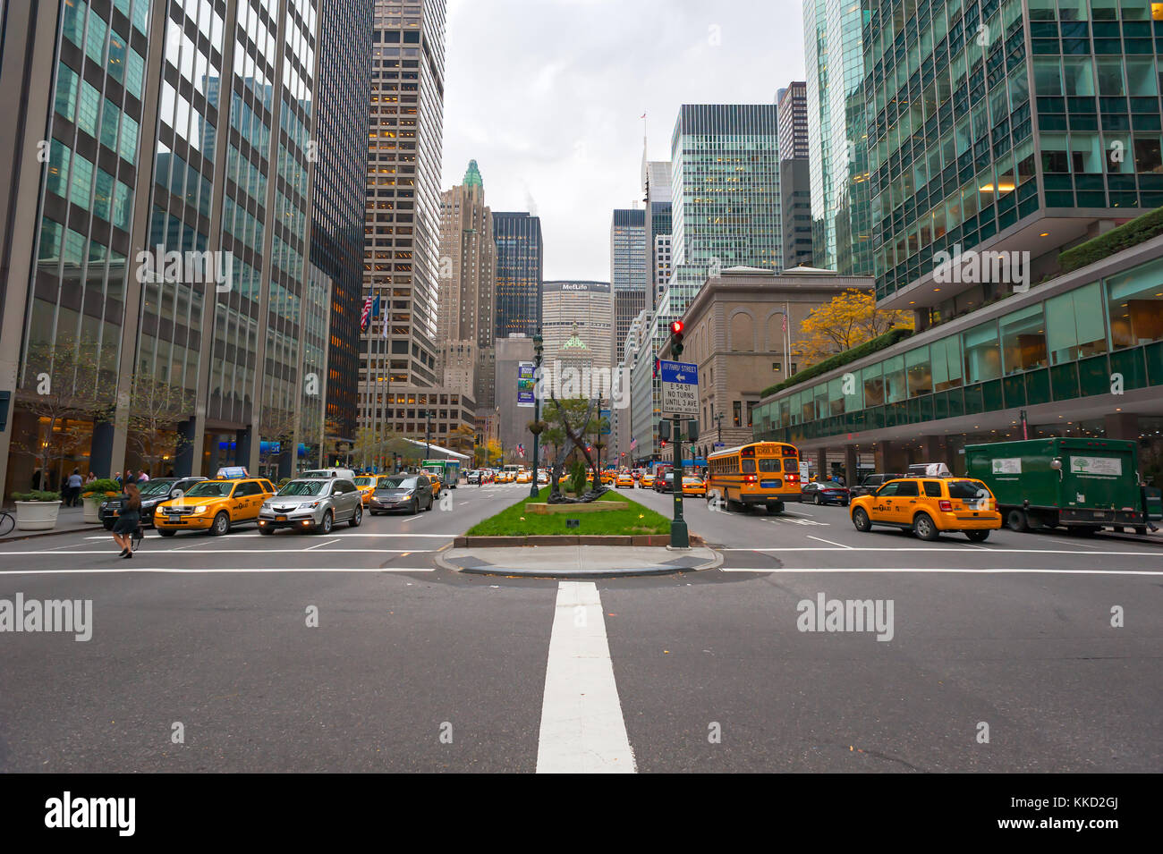 Park Avenue New York city Stock Photo
