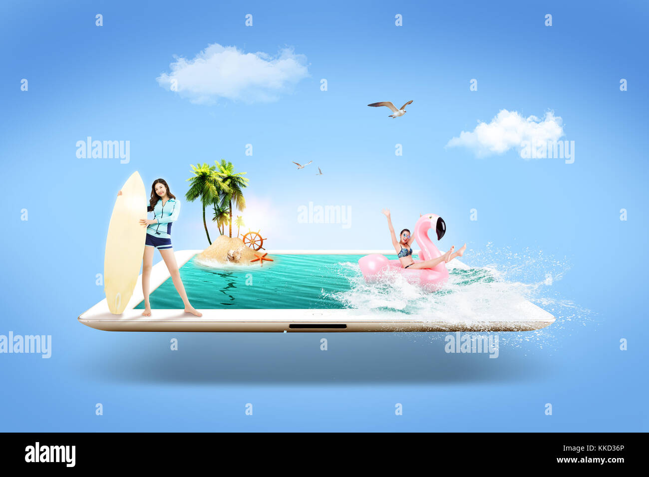 Summer Visual Example Hot Summer Theme - Graphic visual design 002 Stock Photo - Alamy