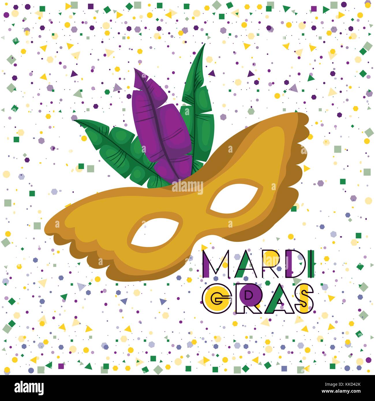 Download Mardi Gras Poster With Yellow Carnival Mask With Colorful Feathers Stock Vector Image Art Alamy PSD Mockup Templates