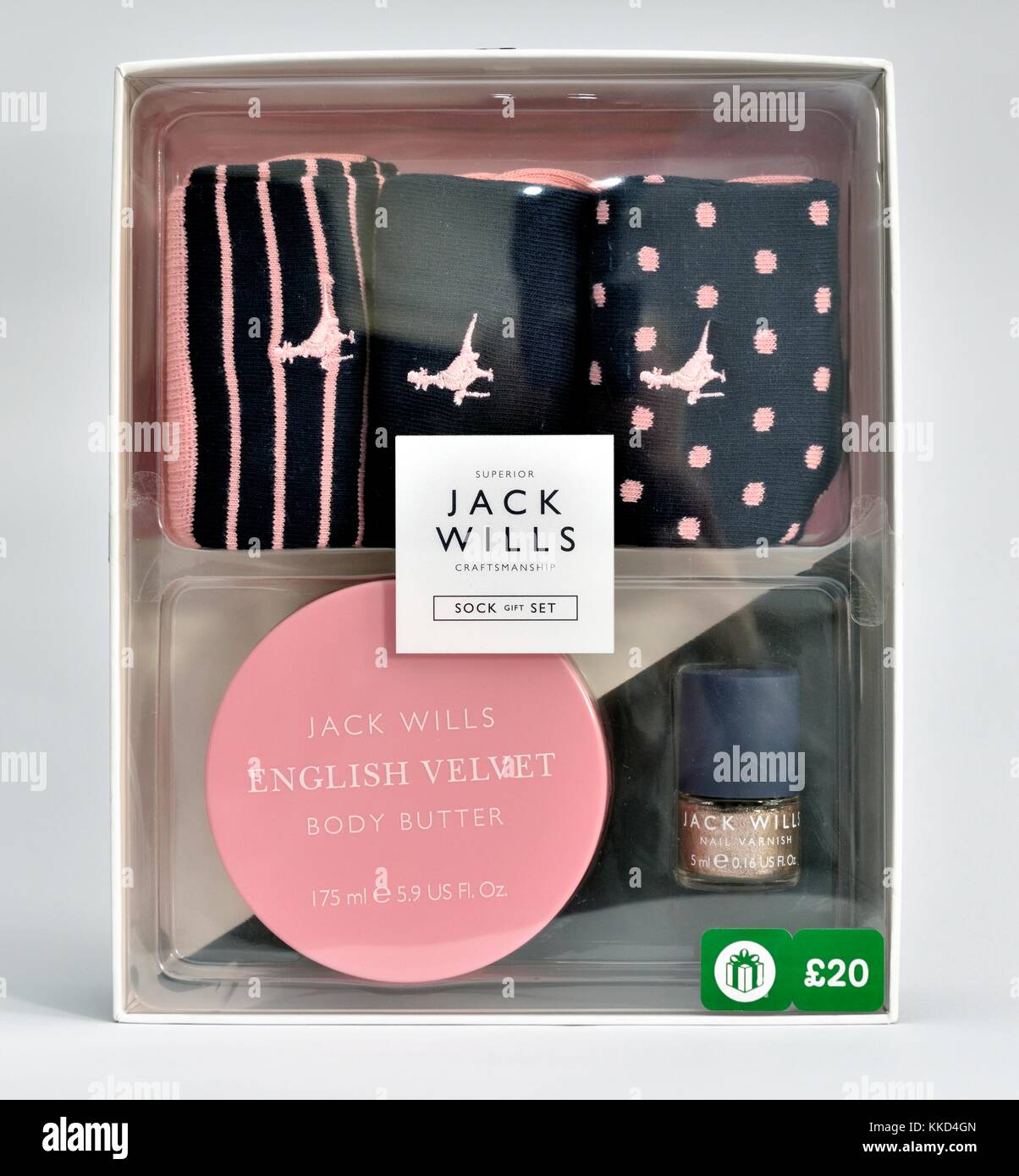 Jack wills gift box Stock Photo