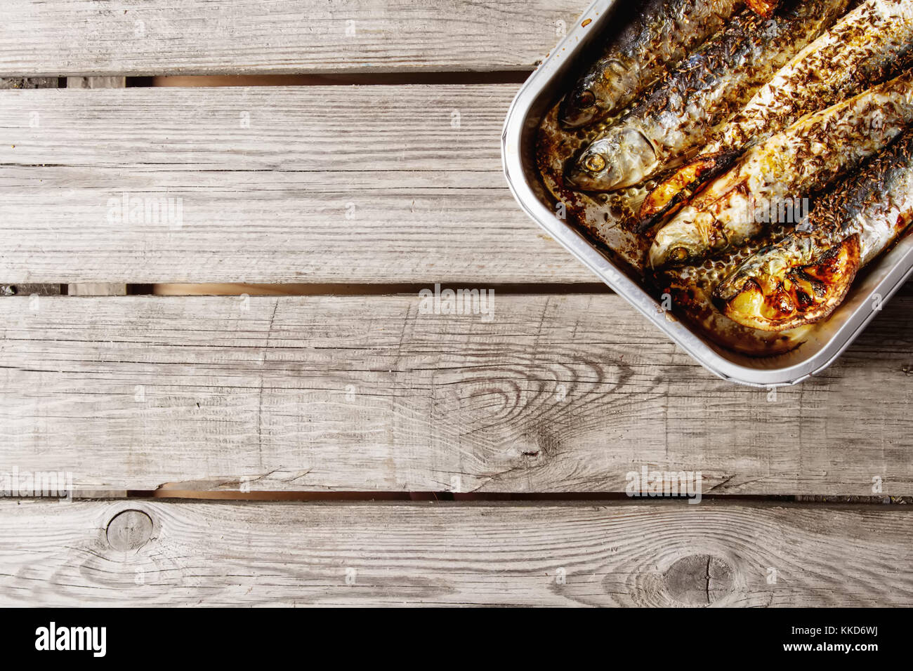 Cornish sardines. For grill and BBG. Dark background Stock Photo Alamy