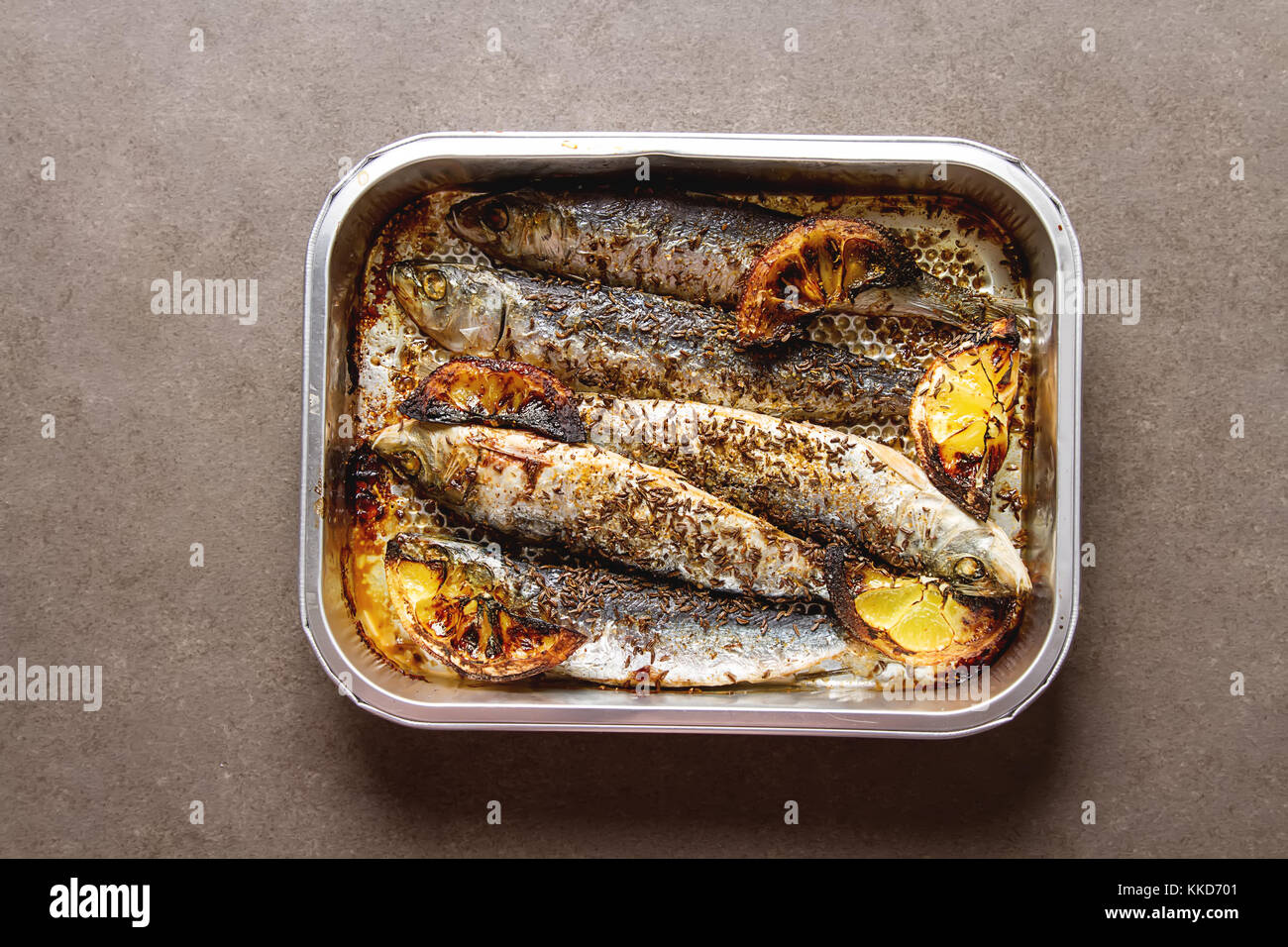 Cornish sardines. For grill and BBG. Dark background Stock Photo Alamy