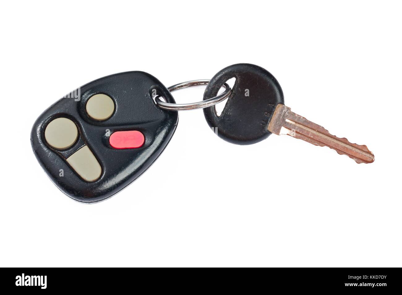 close up shot of remote control car key on white Stock Photo Alamy