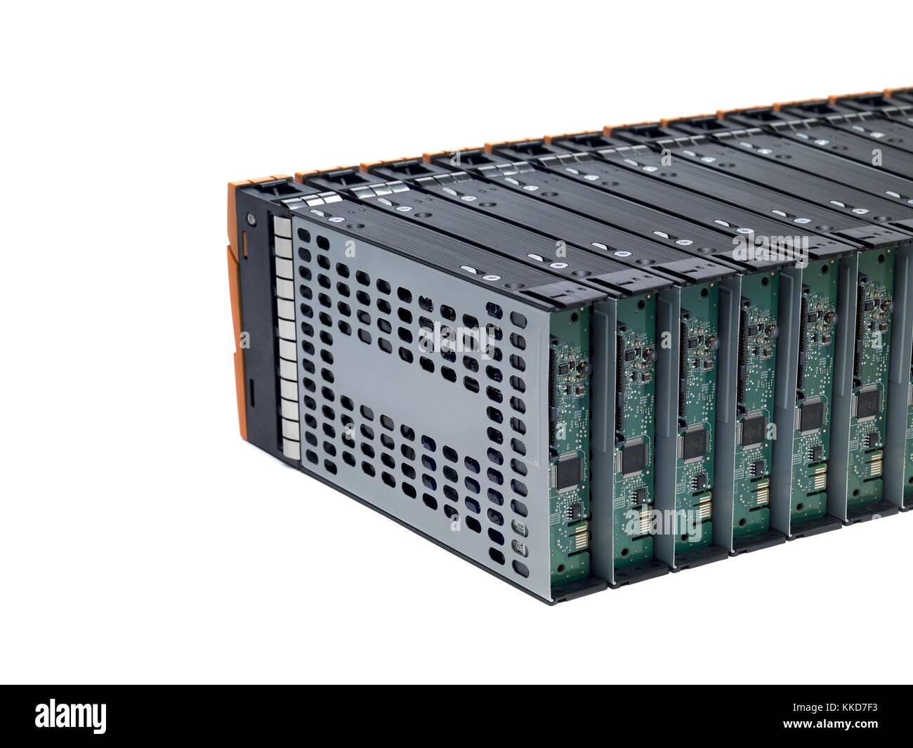 cropped image of a network server Stock Photo