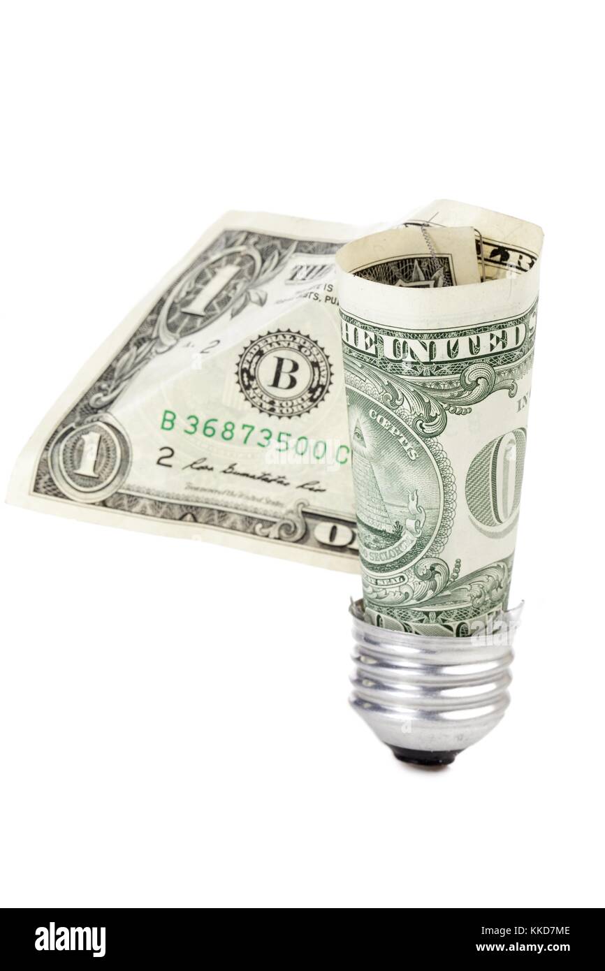 money light bulb Stock Photo Alamy