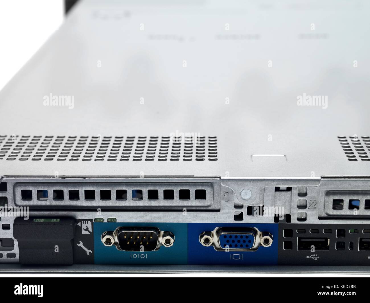 rear view of server box Stock Photo - Alamy